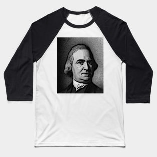 Samuel Adams Black And White Portrait | Samuel Adams Artwork 2 Baseball T-Shirt